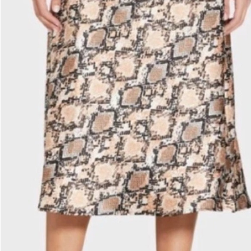 Evereve - Peyton Jenson Elodie Snake Print Skirt. Sz. S